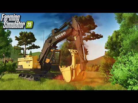 Land Clearing (w.Fire), Tracked Dump Truck, JD 6020, & More! | New Mods FS25