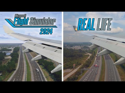 Microsoft Flight Simulator 2024 (FS2024) vs Real Life | Landing in Orlando