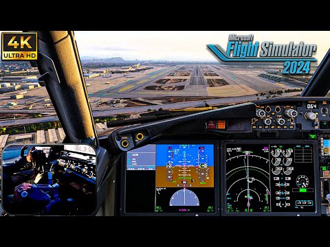 Microsoft Flight Simulator 2024 | Realistic FULL FLIGHT BARCELONA | Busy Arrival & STUNNING Views!