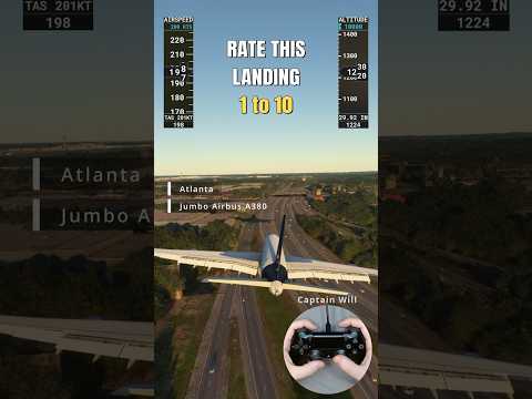 Pilot Attempts A380 Dangerously Low Approach into Atlanta – Microsoft Flight Simulator 2020