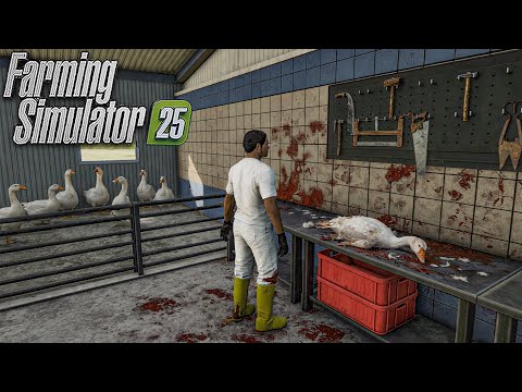 Transporting Geese to Slaughterhouse | Farming Simulator 25