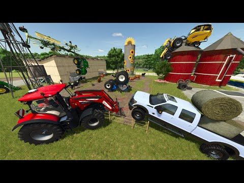 Trying to Farm Upside Down | Farming Simulator 25