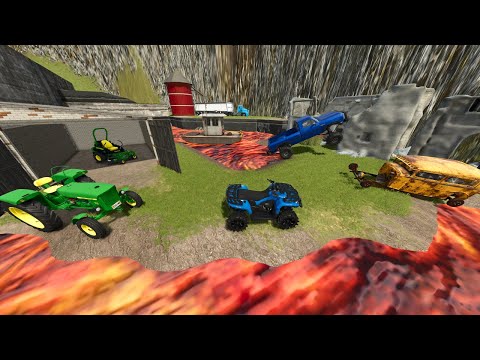 Volcano Destroys Our Farm | Farming Simulator 25