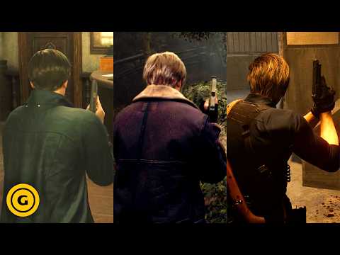 Leon S. Kennedy Gameplay Comparison – Remake 2, 4, & Requiem