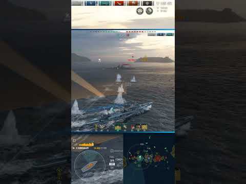 When Shimakaze Gets the Perfect Angle #worldofwarships #wows #shorts