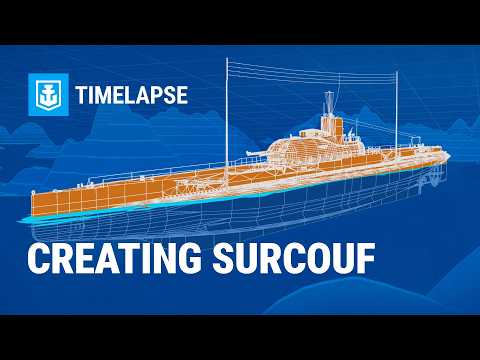 Making of Surcouf in WoWs | From Blueprints to Final Model
