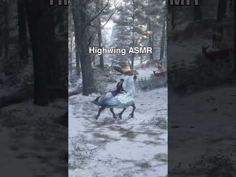 Soaring over the snowy grounds with Highwing 😌 #HogwartsLegacy #harrypotter #gaming