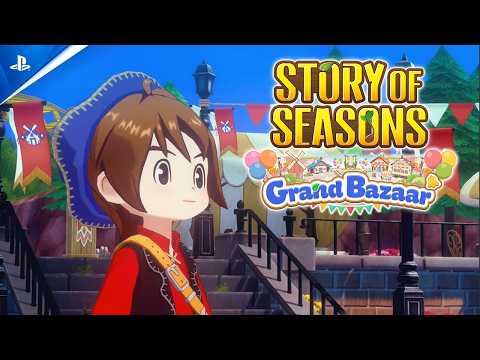Story of Seasons: Grand Bazaar – Announcement Trailer | PS5 Games