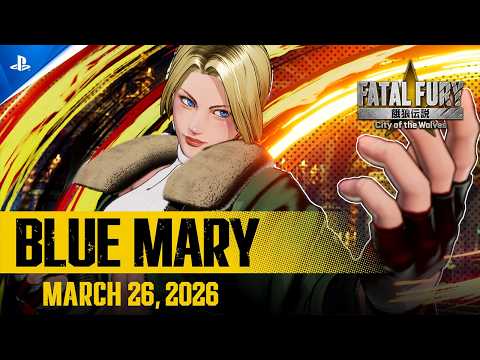 Fatal Fury: City of the Wolves – Blue Mary Character Trailer | PS5 & PS4 Games