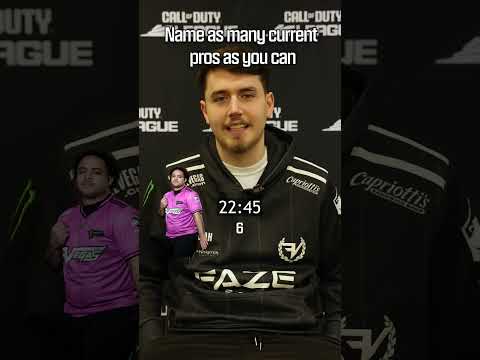 Name as many pros as you can in 30 seconds. ⏰
