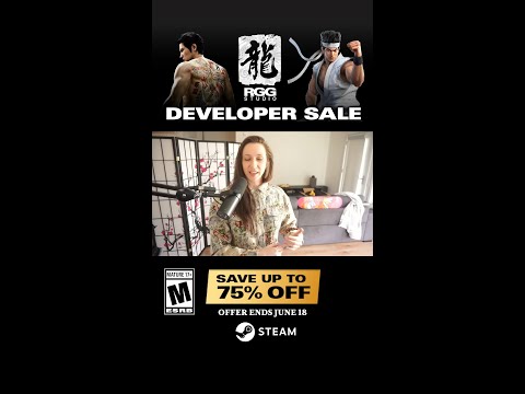 The RGG Studio Developer Sale on Steam is now live now and @crystaahhl