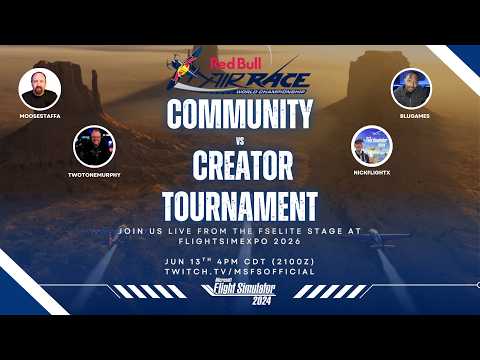 FSExpo 2026 – Red Bull Air Race Community vs. Creator Tournament