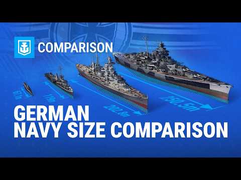 Warship Size Comparison: German Navy | World of Warships