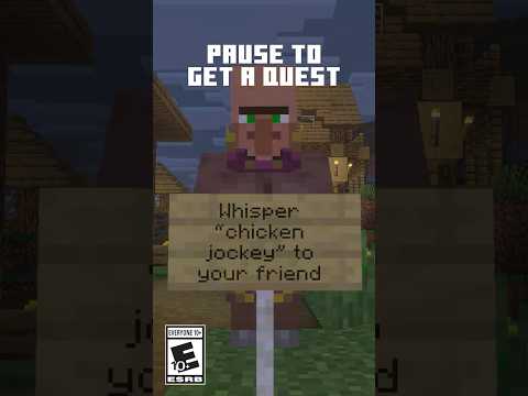 PAUSE TO GET A MINECRAFT QUEST
