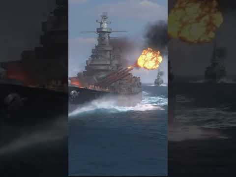 Battleship vs Destroyers – Who Wins? #shorts #naval #gaming