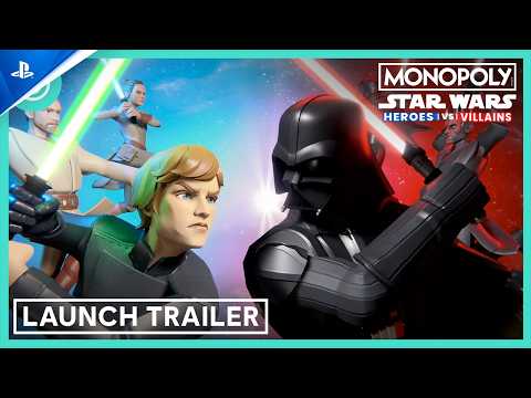 Monopoly: Star Wars Heroes vs. Villains – Launch Trailer | PS5 Games