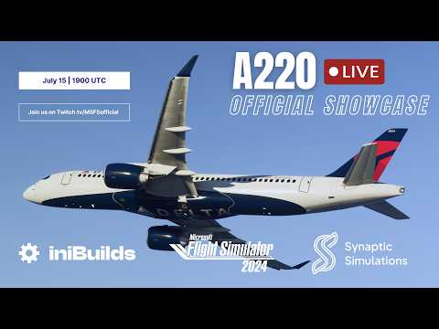 iniBuilds & Synaptic Simulations A220 Preview Livestream
