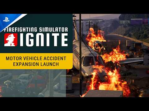 Firefighting Simulator: Ignite – Motor Vehicle Accident Expansion Launch Trailer | PS5 Games