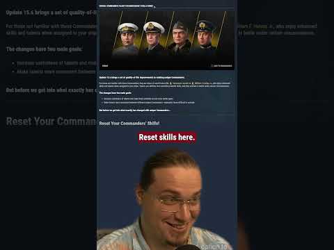 Reset Your Commanders’ Skills in WoWS!