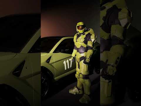 Special delivery incoming. The ultimate driving machine, brought to you by @Halo and Lamborghini.