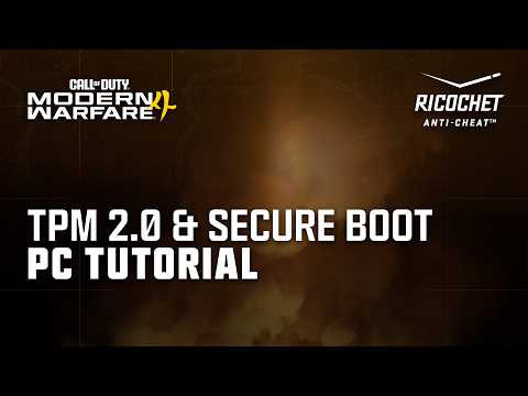 TPM 2.0 and Secure Boot PC Tutorial | Call of Duty Modern Warfare 4
