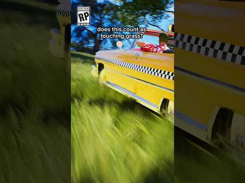 I think drifting counts as touching grass 🚕💨